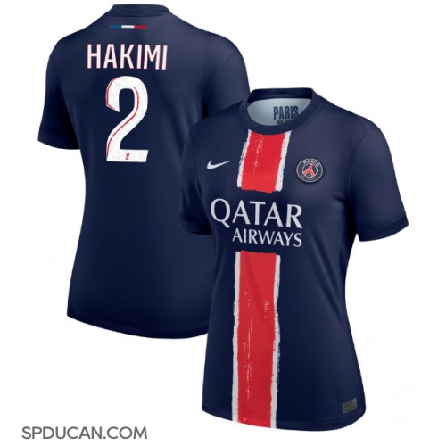 Zenski Nogometni Dres Paris Saint-Germain Achraf Hakimi #2 Domaci 2024-25 Kratak Rukav